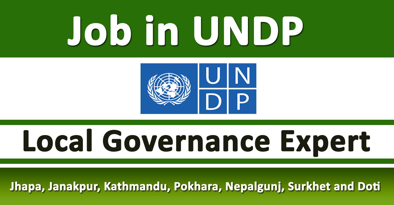 Local Governance Expert - Job in Nepal - UNDP - Merorojgari